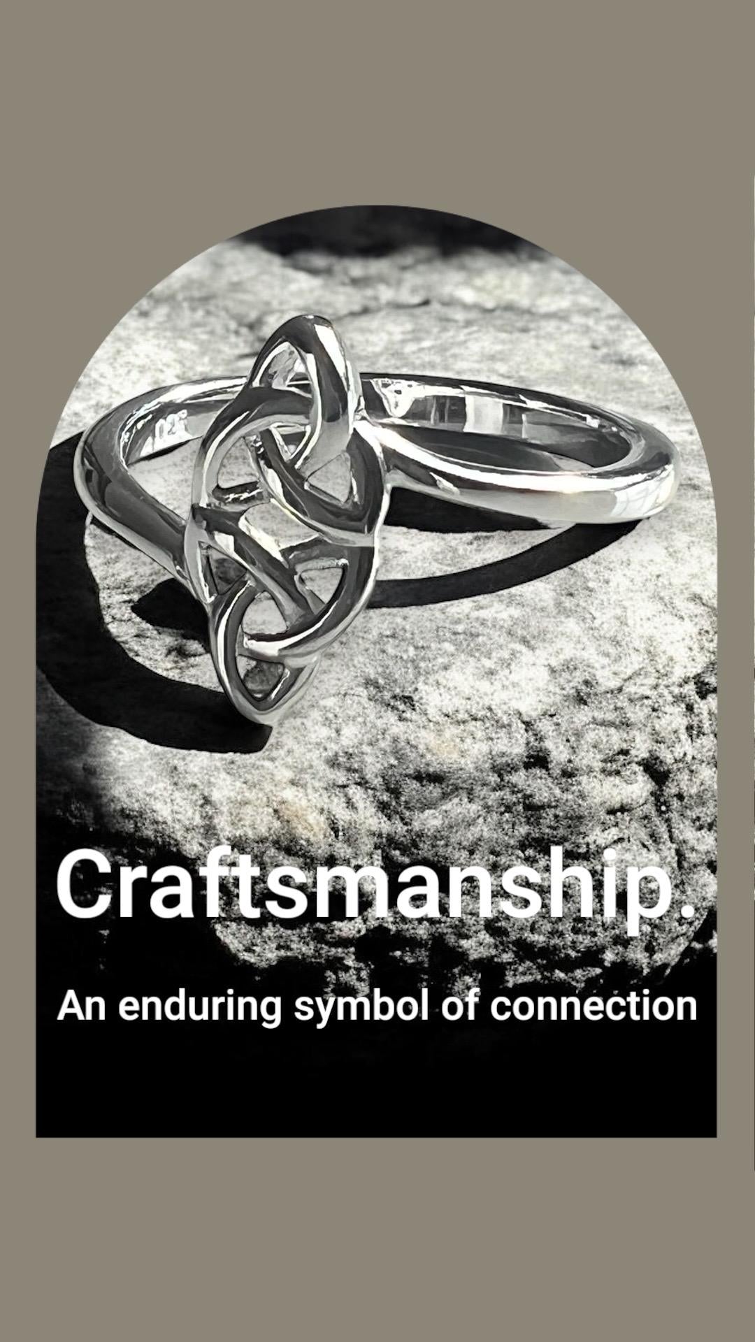Double Trinity Irish Celtic Ring from Galway .