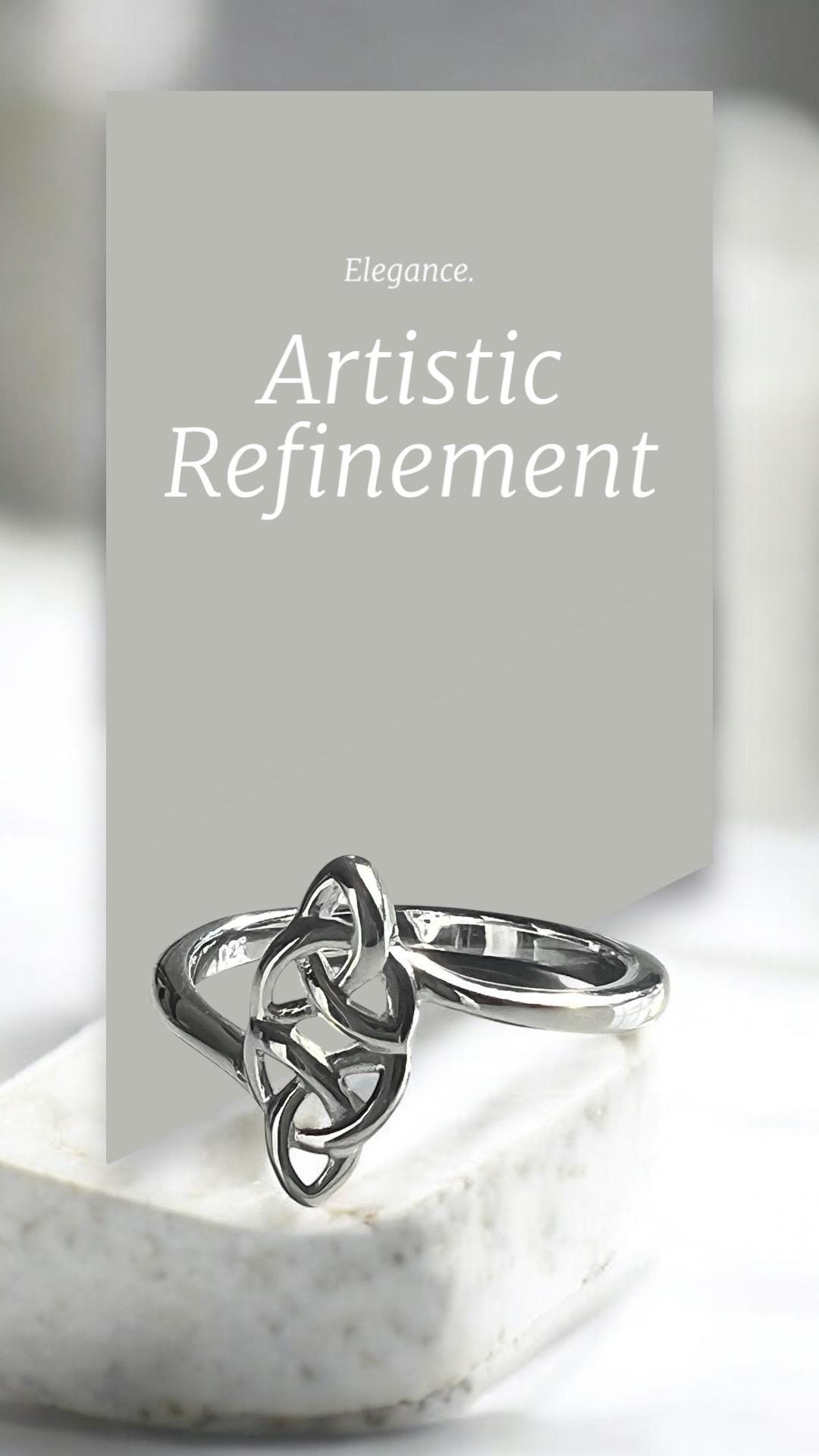 Double Trinity Irish Celtic Ring from Galway .