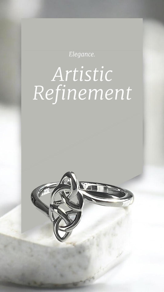 Double Trinity Irish Celtic Ring from Galway .