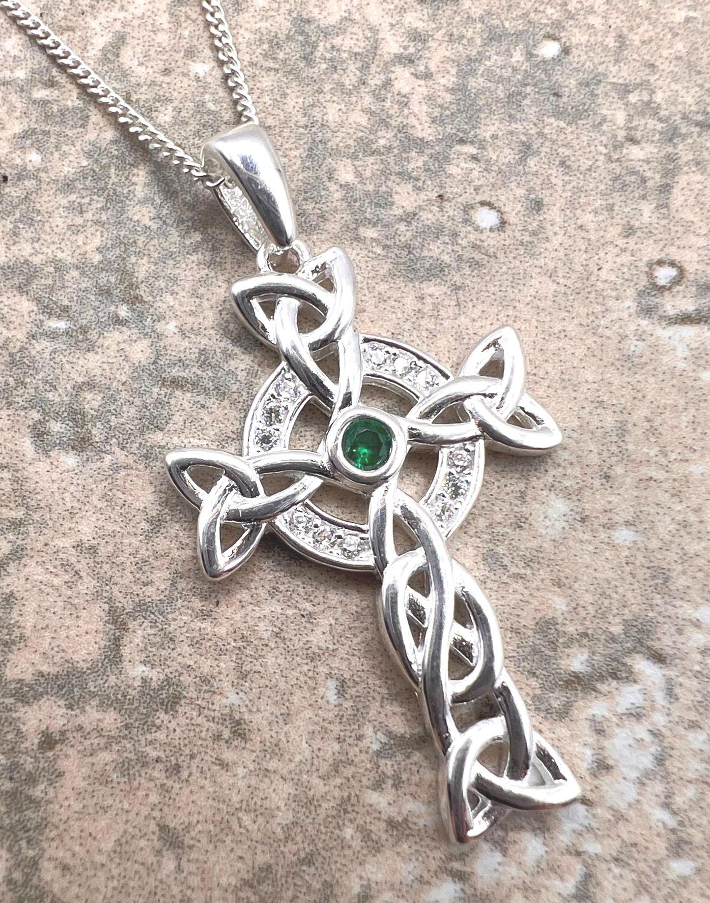 Irish Celtic Cross Neclkace