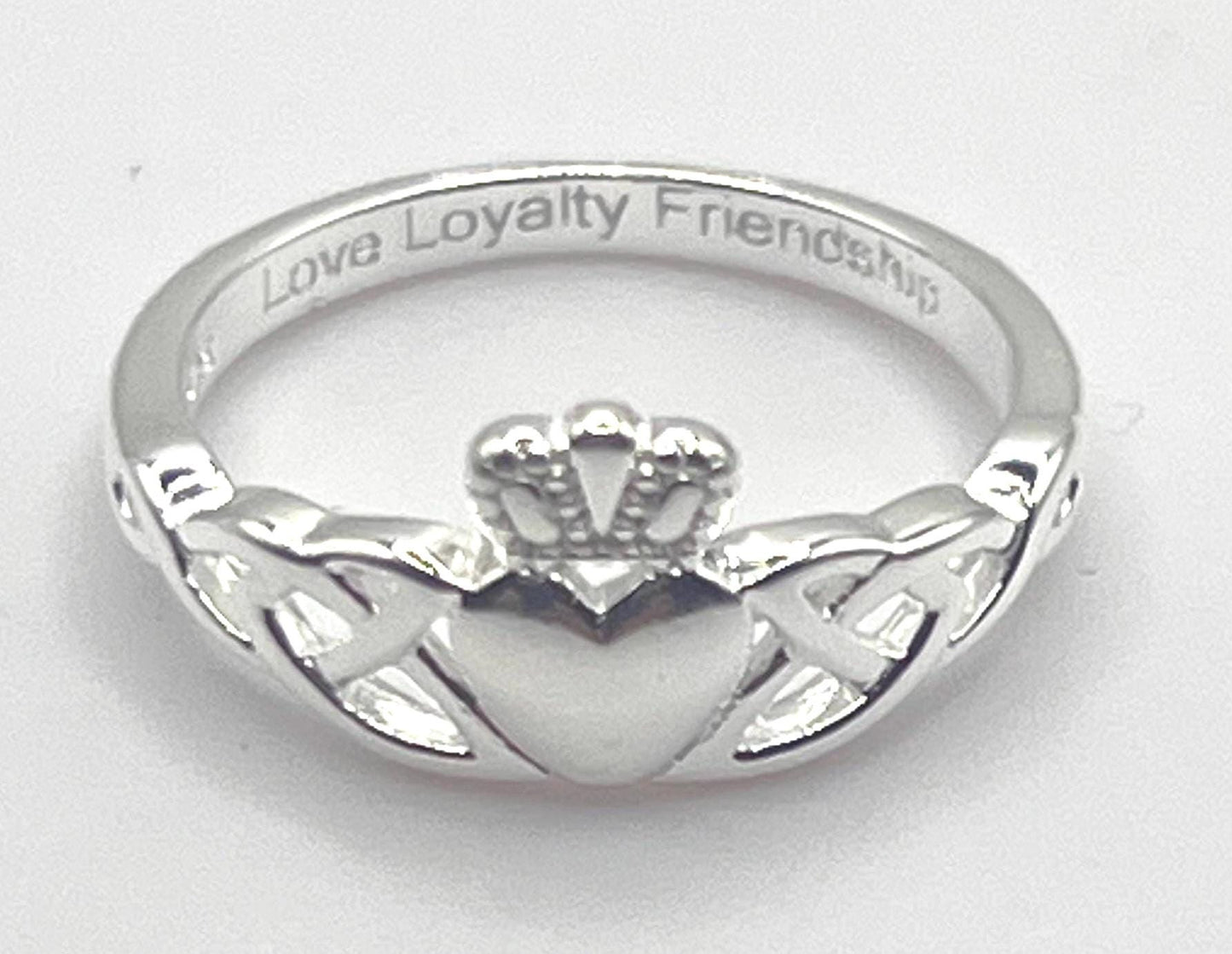 Silver Trinity Claddagh Ring , be part of our Celtic Community , from Galway .