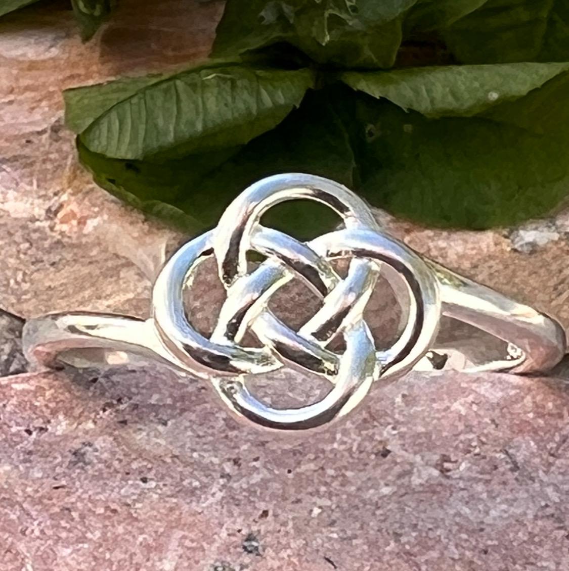 Celtic knot ring from Ireland in Sterling silver .join our Celtic Community , free post worldwide.