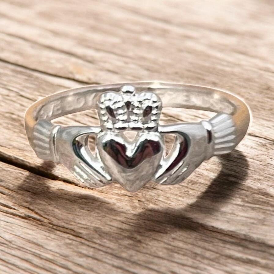 Come join our Celtic & Claddagh Community with this Original Sterling Silver Made in Galway  Claddagh Ring   Tracked shipping included .