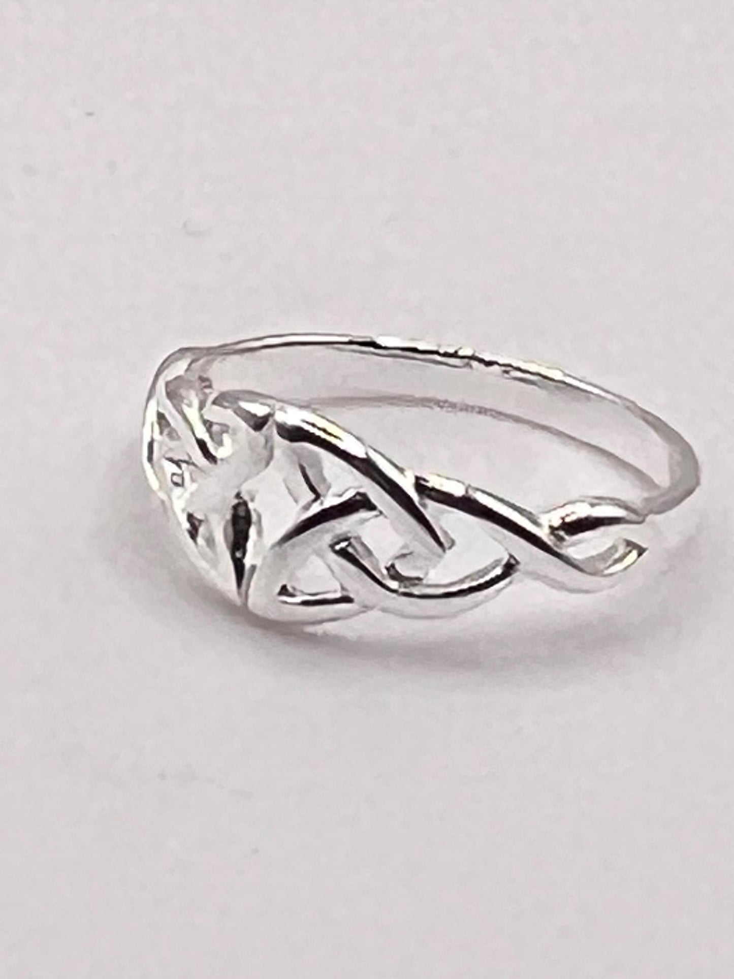 Petite Celtic Trinity Silver  Ring , free registered post worldwide. join our Celtic Community ,from Galway Ireland to you.