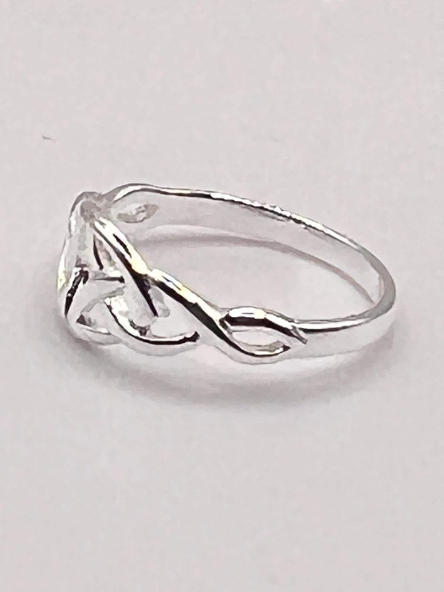 Petite Celtic Trinity Silver  Ring , free registered post worldwide. join our Celtic Community ,from Galway Ireland to you.
