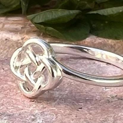 Celtic knot ring from Ireland in Sterling silver .join our Celtic Community , free post worldwide.