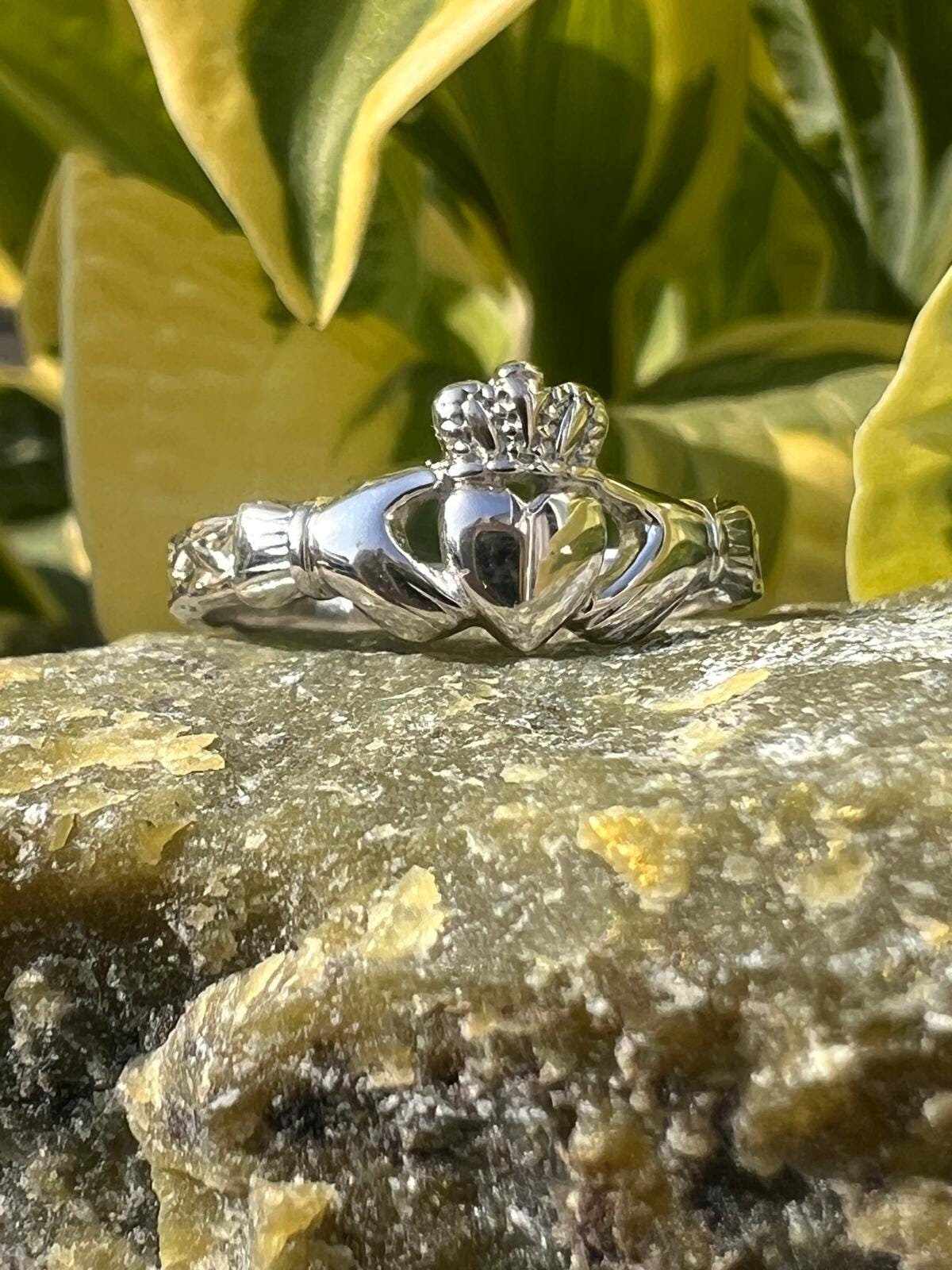 Be part of our Celtic Community with our Braided Band, Ladies Claddagh Ring, made here in Galway Ireland. Enjoy with free registered post
