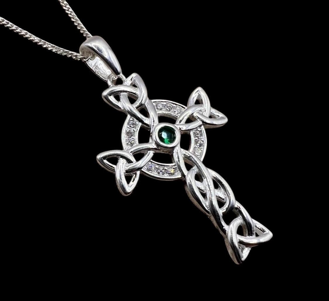 Irish Celtic Cross Neclkace