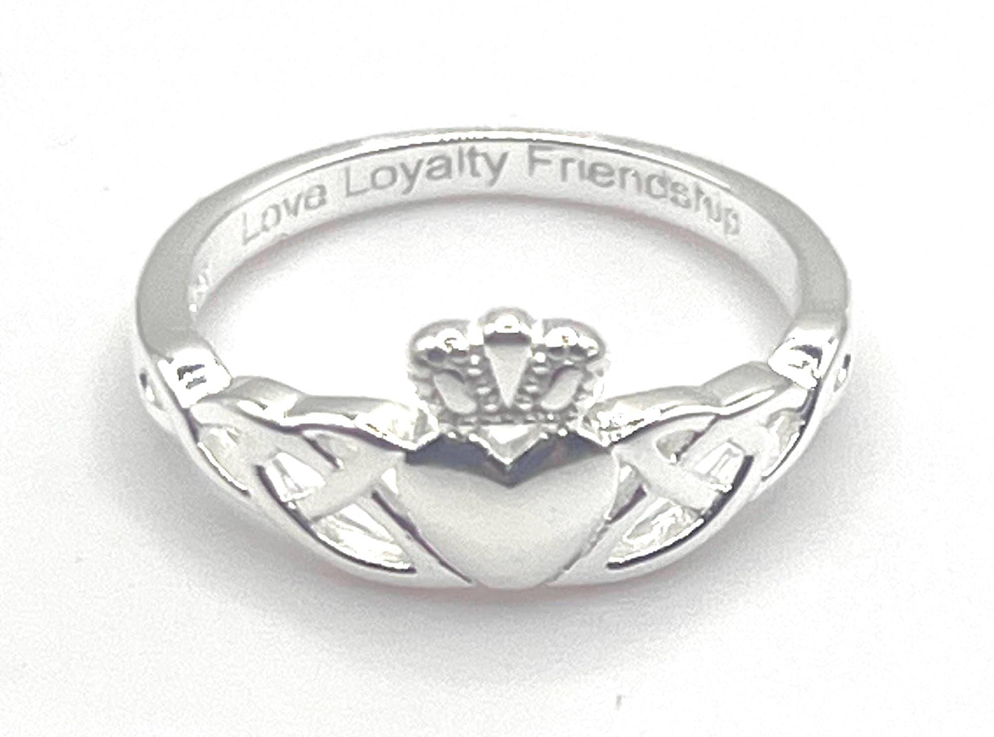 Silver Trinity Claddagh Ring , be part of our Celtic Community , from Galway .