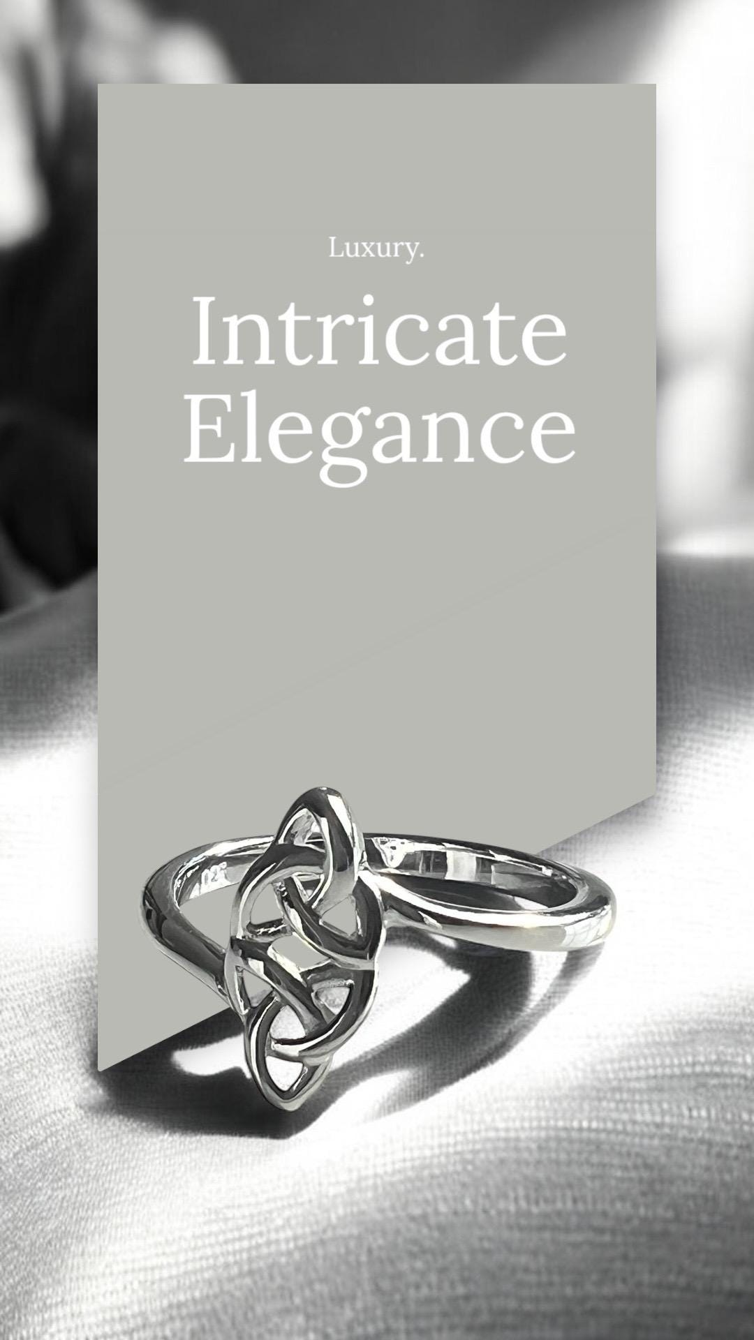 Double Trinity Irish Celtic Ring from Galway .