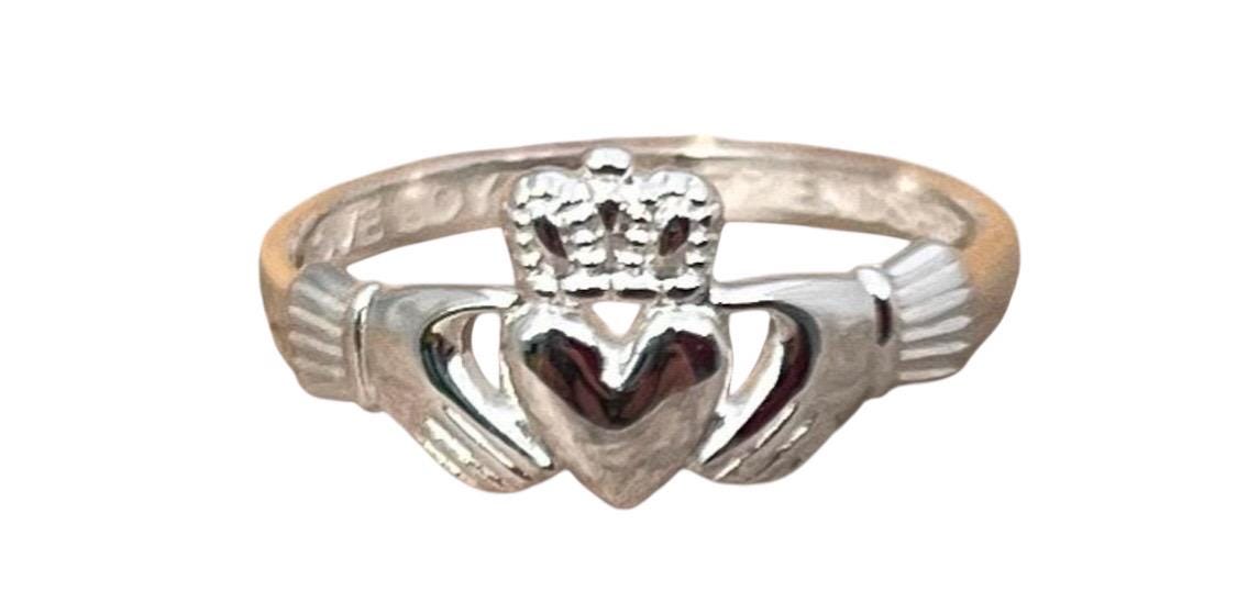 Come join our Celtic & Claddagh Community with this Original Sterling Silver Made in Galway  Claddagh Ring   Tracked shipping included .
