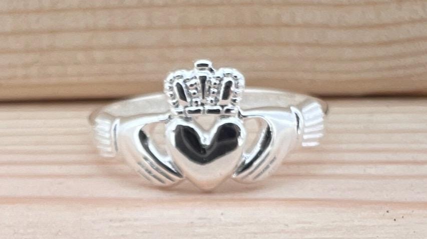 Come join our Celtic & Claddagh Community with this Original Sterling Silver Made in Galway  Claddagh Ring   Tracked shipping included .