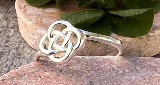 Celtic knot ring from Ireland in Sterling silver .join our Celtic Community , free post worldwide.