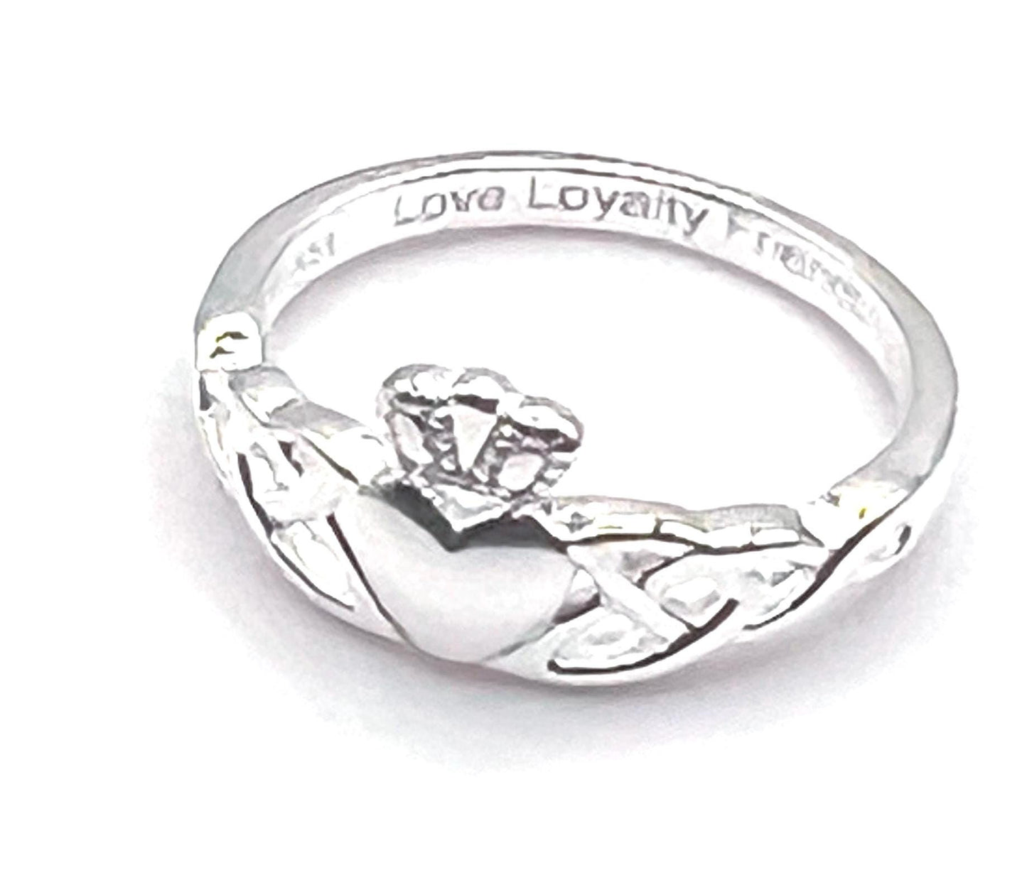 Silver Trinity Claddagh Ring , be part of our Celtic Community , from Galway .