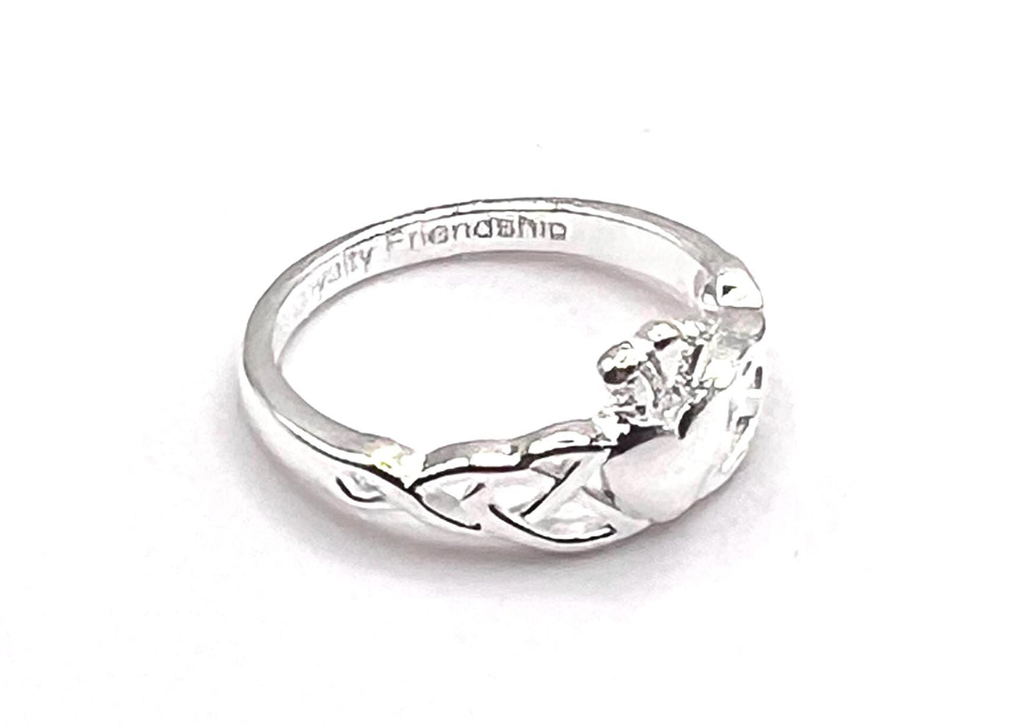 Silver Trinity Claddagh Ring , be part of our Celtic Community , from Galway .