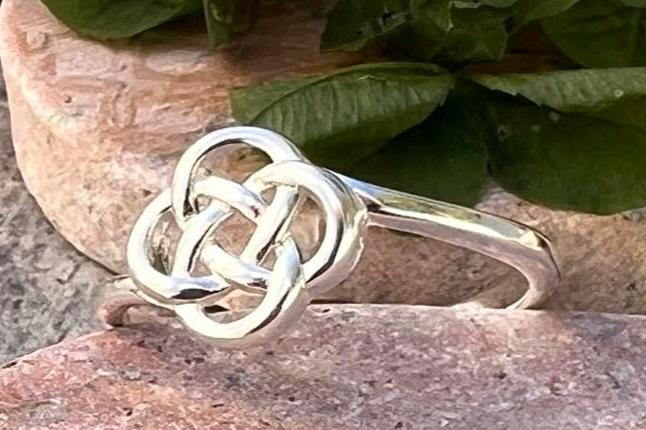 Celtic knot ring from Ireland in Sterling silver .join our Celtic Community , free post worldwide.