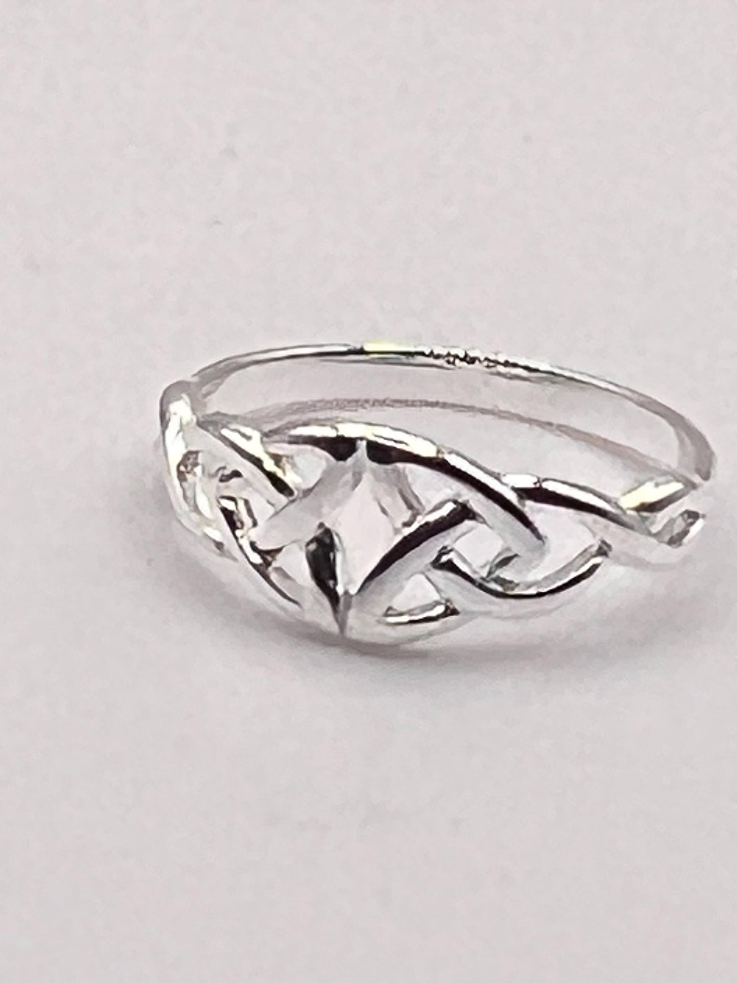Petite Celtic Trinity Silver  Ring , free registered post worldwide. join our Celtic Community ,from Galway Ireland to you.