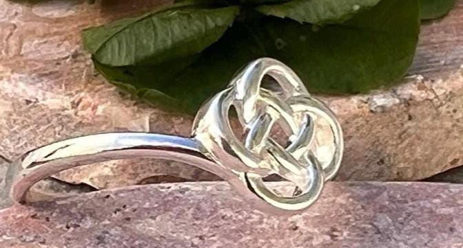 Celtic knot ring from Ireland in Sterling silver .join our Celtic Community , free post worldwide.