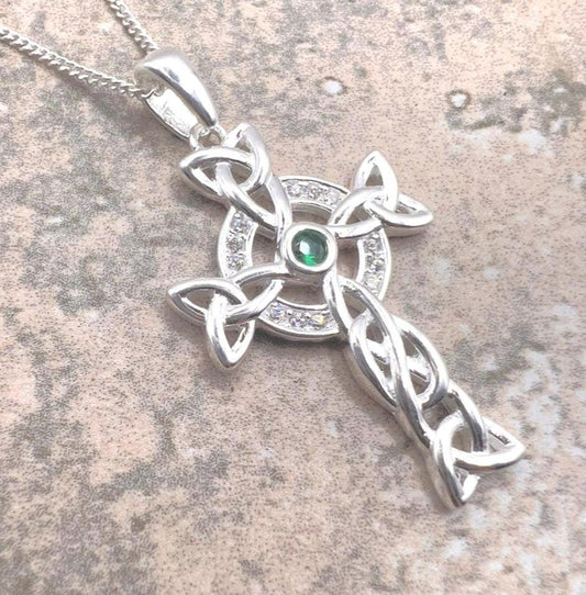 Irish Celtic Cross Neclkace