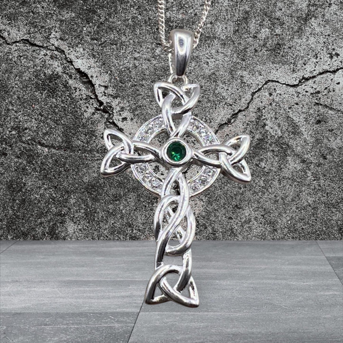 Irish Celtic Cross Neclkace