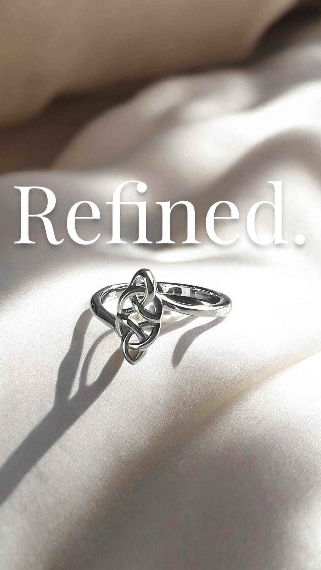 Double Trinity Irish Celtic Ring from Galway .