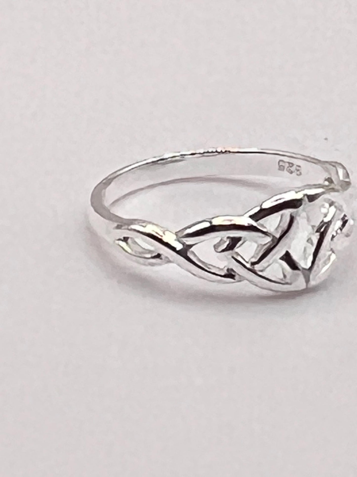 Petite Celtic Trinity Silver  Ring , free registered post worldwide. join our Celtic Community ,from Galway Ireland to you.