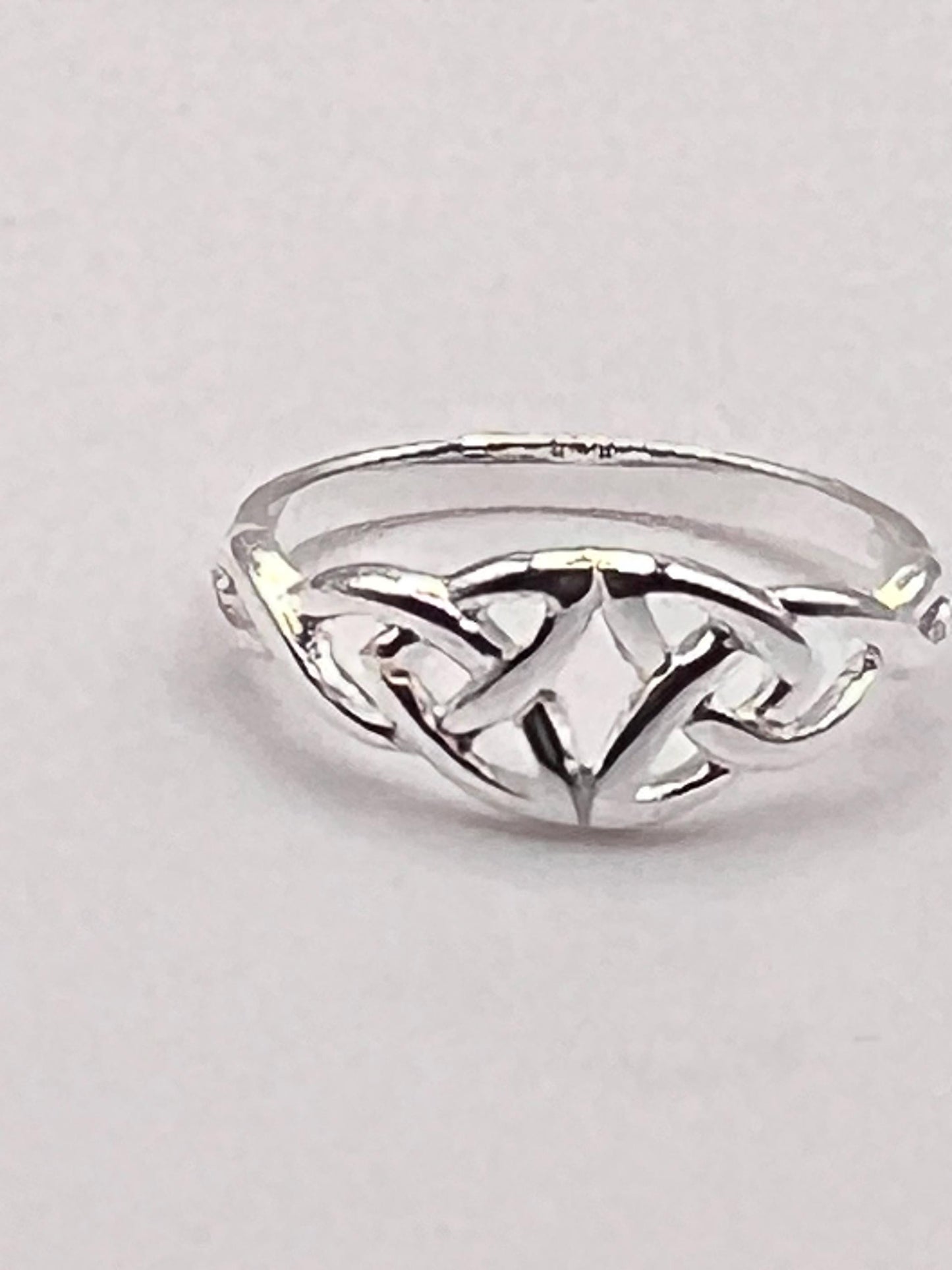 Petite Celtic Trinity Silver  Ring , free registered post worldwide. join our Celtic Community ,from Galway Ireland to you.