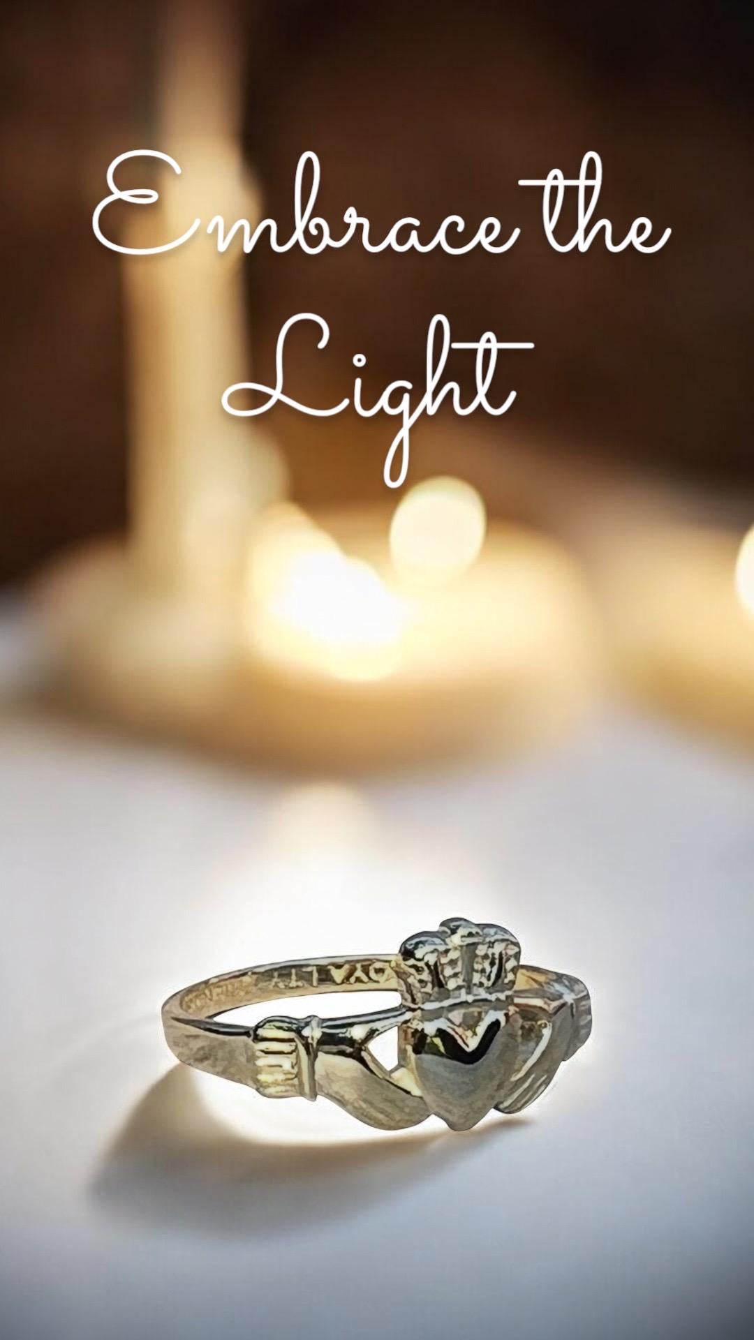 Original 14 ct Gold heavy coated Sterling Silver Claddagh Ring , with free  National and international registered post .