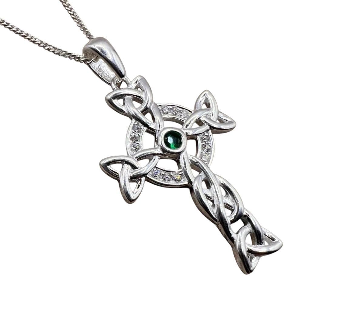 Irish Celtic Cross Neclkace