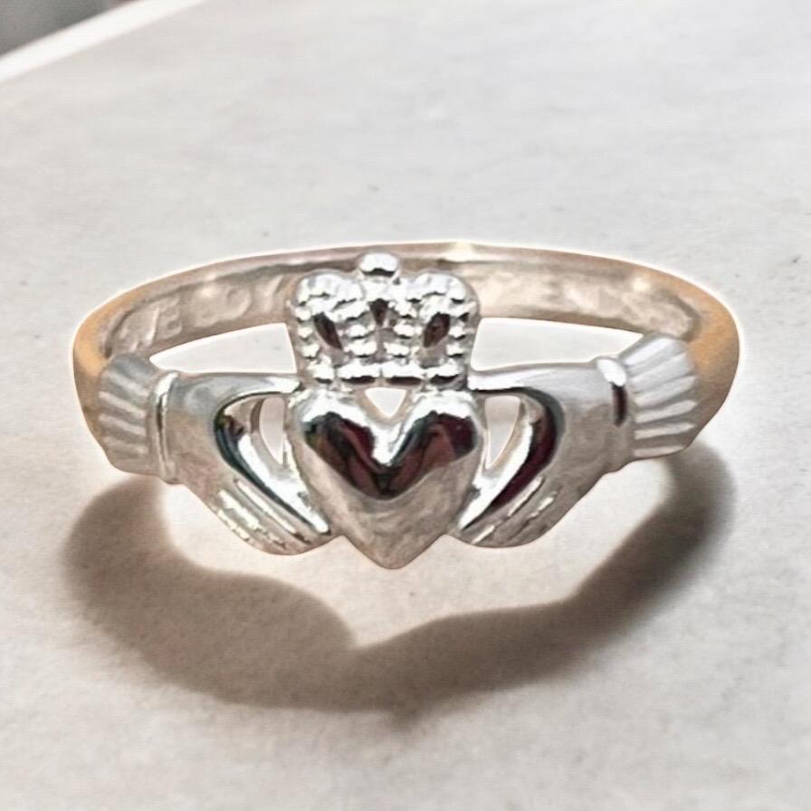 Come join our Celtic & Claddagh Community with this Original Sterling Silver Made in Galway  Claddagh Ring   Tracked shipping included .