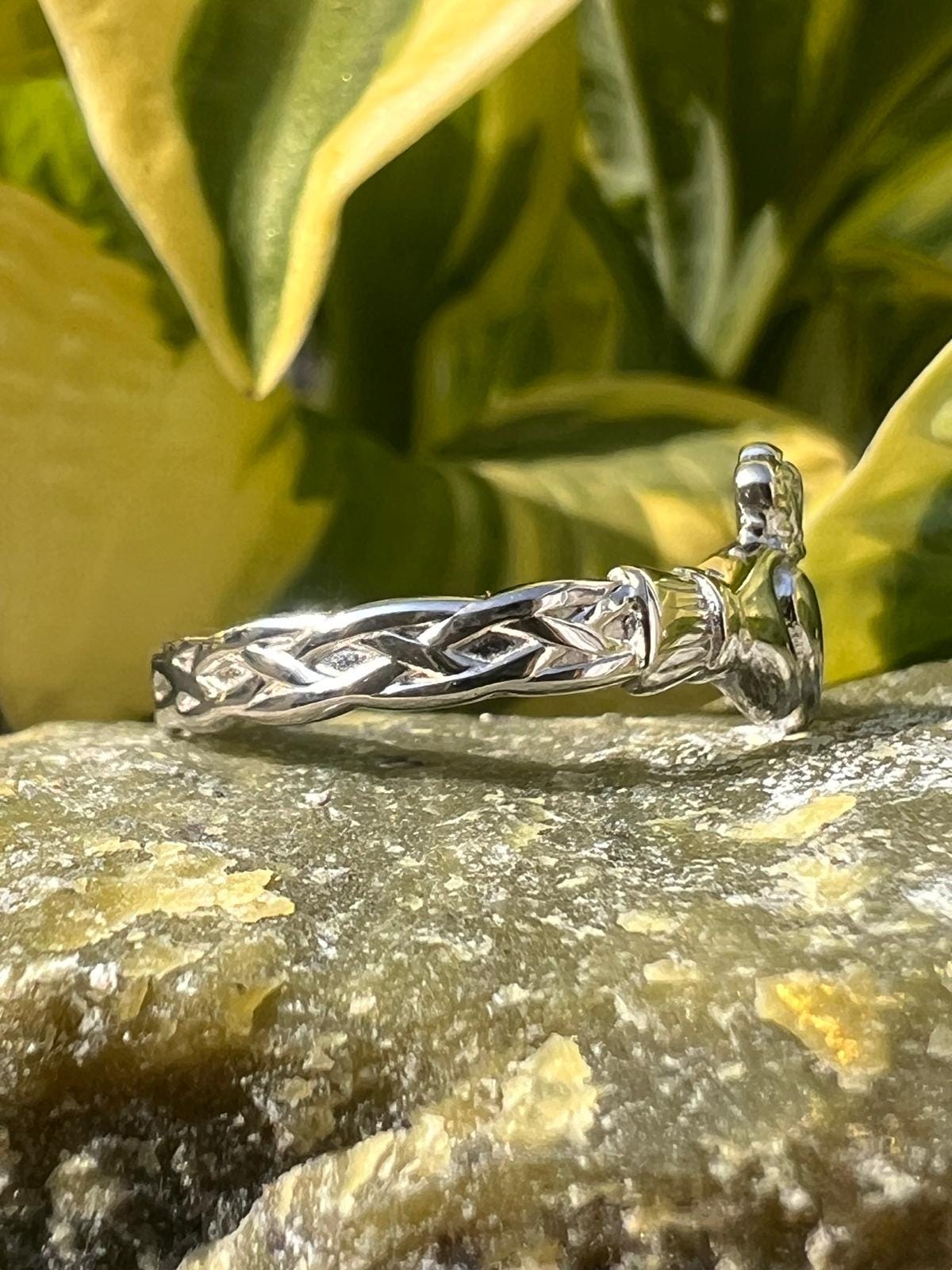 Be part of our Celtic Community with our Braided Band, Ladies Claddagh Ring, made here in Galway Ireland. Enjoy with free registered post